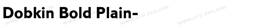 Dobkin Bold Plain字体转换
